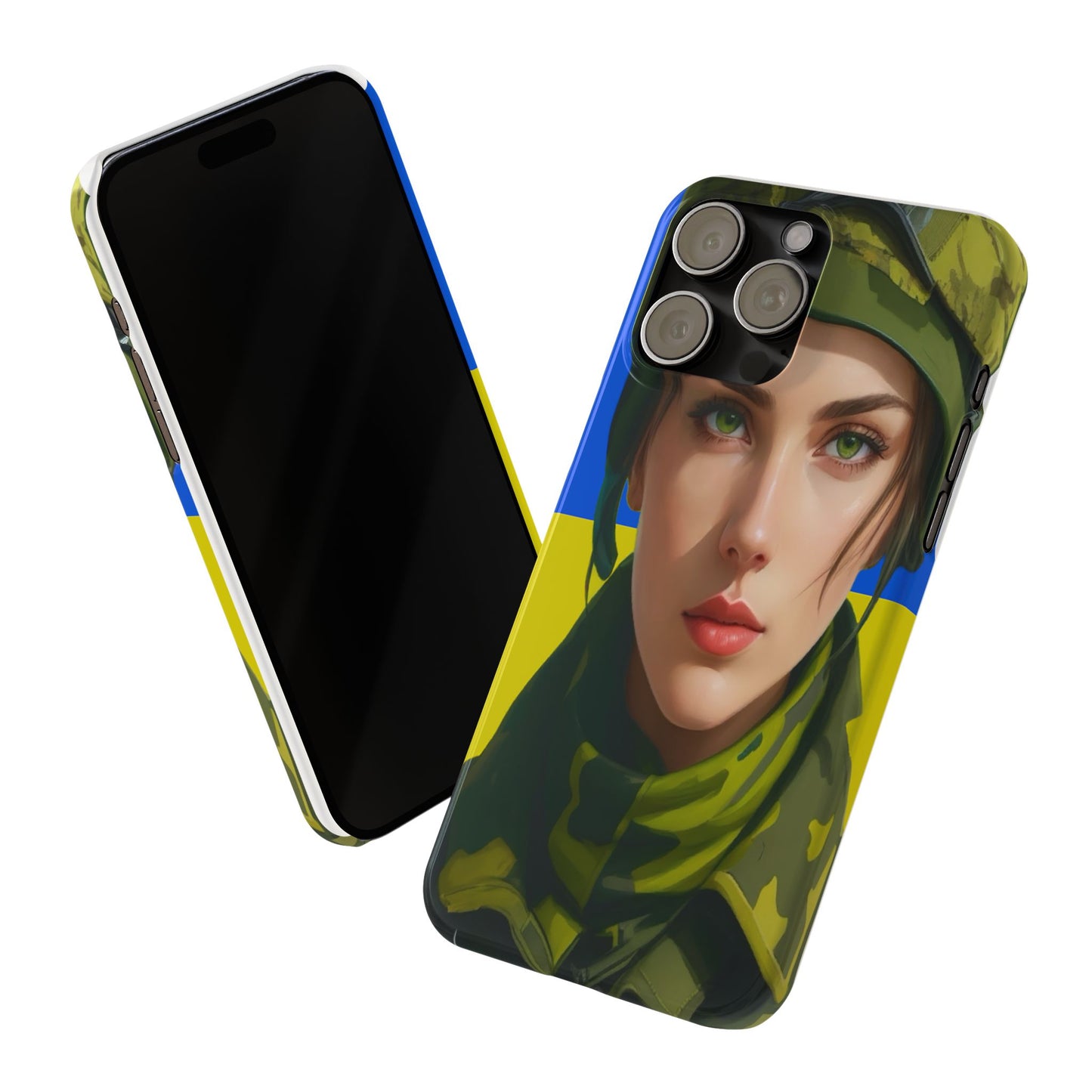 Ukrainian Soldier Slim Phone Case for iPhones